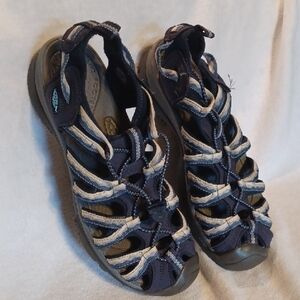 Keen Navy and Beige Sandals Women's Size 10